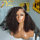 13x4 Afro Kinky Curly Lace Front Human Hair Wigs Lace Frontal Wig Curly Human Hair Remy Brazilian Side Part Pre-Plucked