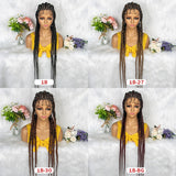 Braided Wigs Synthetic Full Lace Wig Braided Wigs 36 Inches Braiding Hair Knotless Box Braids Wigs
