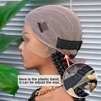 Braided Wigs Cornrow Box Braids Wig With Baby Hair Full Lace Wigs Synthetic Lace Front Wig Braid African