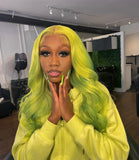 Green 13x6 Transparent Lace Front Wig Body Wave Wigs 613 Colored 13x4 Lace Front Blonde Human Hair Pre Plucked Wigs