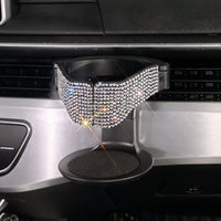 Diamond Crystal Car Cup Holder Multi-function Car Air Vent Clamp Clip Ashtray Trash Can Drink Water Cup Bottle Bracket Universal - Divine Diva Beauty