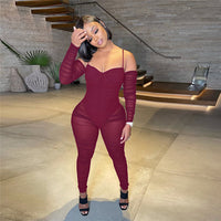 Mesh See Through  Jumpsuit bodysuit