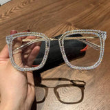 square sunglasses metal frame oversize glasses