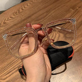 square sunglasses metal frame oversize glasses