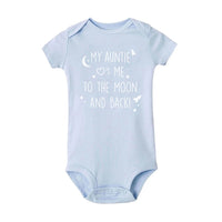 My Auntie loves  Me To The Moon and Back onesie outfit