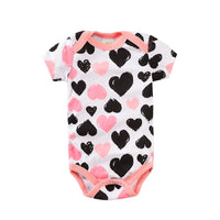 Summer Short Sleeve Newborn Baby Infant Girl Cotton onesies bby