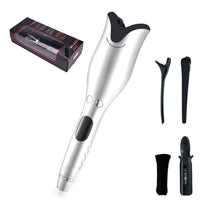 Curling Iron Automatic Hair Curler with Tourmaline Ceramic Heater and LED Digital Mini Portable Curler Air Curling Wand - Divine Diva Beauty