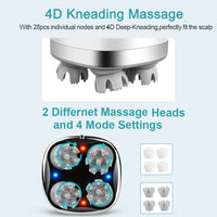 4D Electric Head Massager Wireless Scalp Massage Waterproof Massage Promote Hair Growth