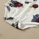 Newborn Floral print Baby Clothes Outfits bby