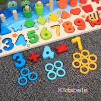 Kids Montessori Math  For Toddlers Educational Wooden Puzzle bby