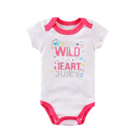 Summer Short Sleeve Newborn Baby Infant Girl Cotton onesies bby