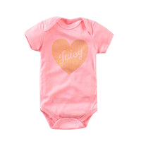 Summer Short Sleeve Newborn Baby Infant Girl Cotton onesies bby