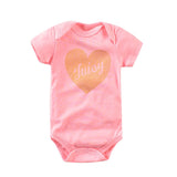 Summer Short Sleeve Newborn Baby Infant Girl Cotton onesies bby