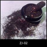 Holographic Diamond Crystal Reflective Nail Powder Dust Nails Glitter Pigment Gel Polish For Nail Art