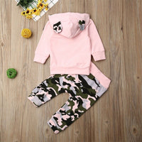 Animal Ear Pink Hoodies Outfit Newborn bby