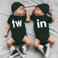 TW IN Letter Print Newborn Infant Baby Boys Girls Outfits bby