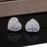 Heart Stud Earrings Jewelry - Divine Diva Beauty