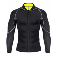 menswear Hot Sweat Weight Loss Shapewear Fitness Neoprene Body Shaper Sauna Jacket Suit Training