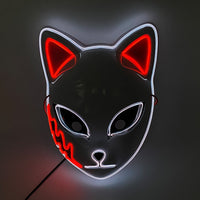 Cosplay Halloween Party Mask Luminous Light up Led Mask EL Wire Neon Glowing Anime Mask Masque Masquerade Masks Horror Mask