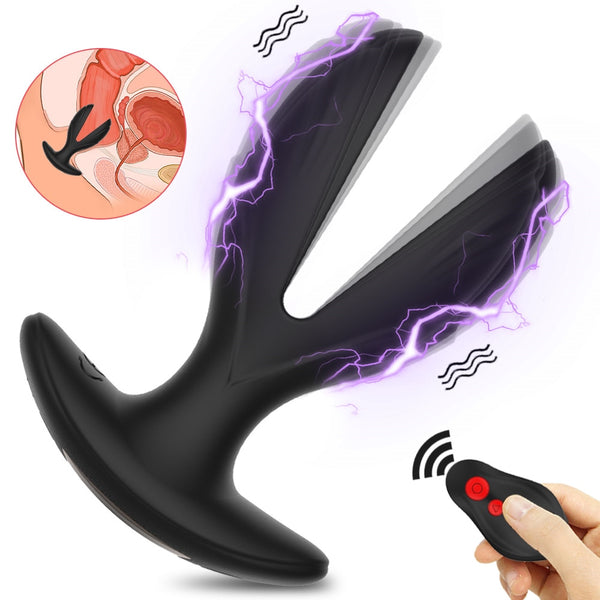 Electric Shock Male Prostate Massager Wearable Anal Plug sex toy