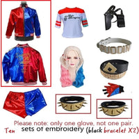 Harley Quinn Girl Suit Cosplay Suicide Team COSTUME