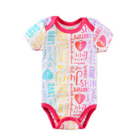 Summer Short Sleeve Newborn Baby Infant Girl Cotton onesies bby