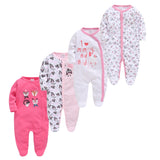 3/4 Pcs Children Boy O-neck Newborn Baby Girls Clothes Full Sleeve Summer Jumper bby