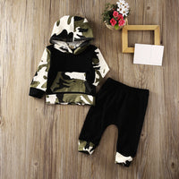 Baby Boy Clothes Casual Toddler camo Hooded Top outfits bby