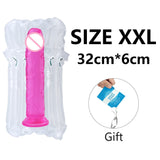 Large Realistic Dildo Sex Toy Masturbator w/ Suction Cup