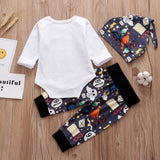 3PC Newborn Baby Boys Girls Clothes Summer Little Wizard Arrived Infant Baby Outfit bby