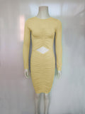 Bodycon Long Sleeve Knee-Length Dress