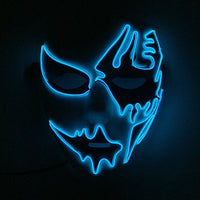 Cosplay Halloween Party Mask Luminous Light up Led Mask EL Wire Neon Glowing Anime Mask Masque Masquerade Masks Horror Mask