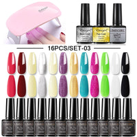 10/24/30/40/60 Multiple Colour Gel Nail Polish 80 Colors Semi Permanent UV Led Gel Varnish Soak Off Nail Lacquer