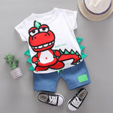 Children Cartoon 2Pc Toddler Casual outfit bby