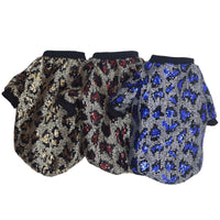 design Pet dogs Clothes pets sequin Leopard jacket