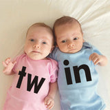 TW IN Letter Print Newborn Infant Baby Boys Girls Outfits bby