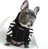 Pet Dog Clothes for French Bulldog Adidog Stripe Pattern