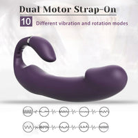 Double Vibration Heat able Dildo Vibrator Vagina Anus Massage Masturbator 10 Speed Powerful Stimulator  Sex Toy