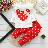 2 pcs Children Clothing Fashion Baby outfit Newborn Baby Cotton Suit bby