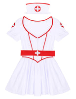 3Pcs Women Naughty Nurse Cosplay Costume Halloween