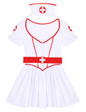 3Pcs Women Naughty Nurse Cosplay Costume Halloween