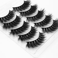 5 Pairs Faux Mink Eyelashes Fluffy Wispy Long Dramatic False Lashes Thick Volume Fake Eyelashes Natural Soft Extension Eyelash - Divine Diva Beauty