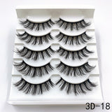 5 Pairs Faux Mink Eyelashes Fluffy Wispy Long Dramatic False Lashes Thick Volume Fake Eyelashes Natural Soft Extension Eyelash - Divine Diva Beauty