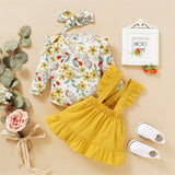 Newborn Floral print Baby Clothes Outfits bby