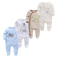 3/4 Pcs Children Boy O-neck Newborn Baby Girls Clothes Full Sleeve Summer Jumper bby