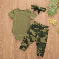 Toddler Newborn Baby Girls Boys camo outfit