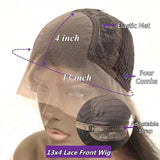 Virgin Brazilian Human Hair Silk Base Wig/13x4/13x6 1BT30 Kinky Curly Lace Front Wigs Pre Plucked With Baby Hair