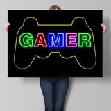 Boy Room Game Wall Poster Canvas Painting Neon Decor Playstation Decoration for Gamer Bedroom Prints Home Decor Picture