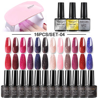 10/24/30/40/60 Multiple Colour Gel Nail Polish 80 Colors Semi Permanent UV Led Gel Varnish Soak Off Nail Lacquer