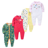 3/4 Pcs Children Boy O-neck Newborn Baby Girls Clothes Full Sleeve Summer Jumper bby